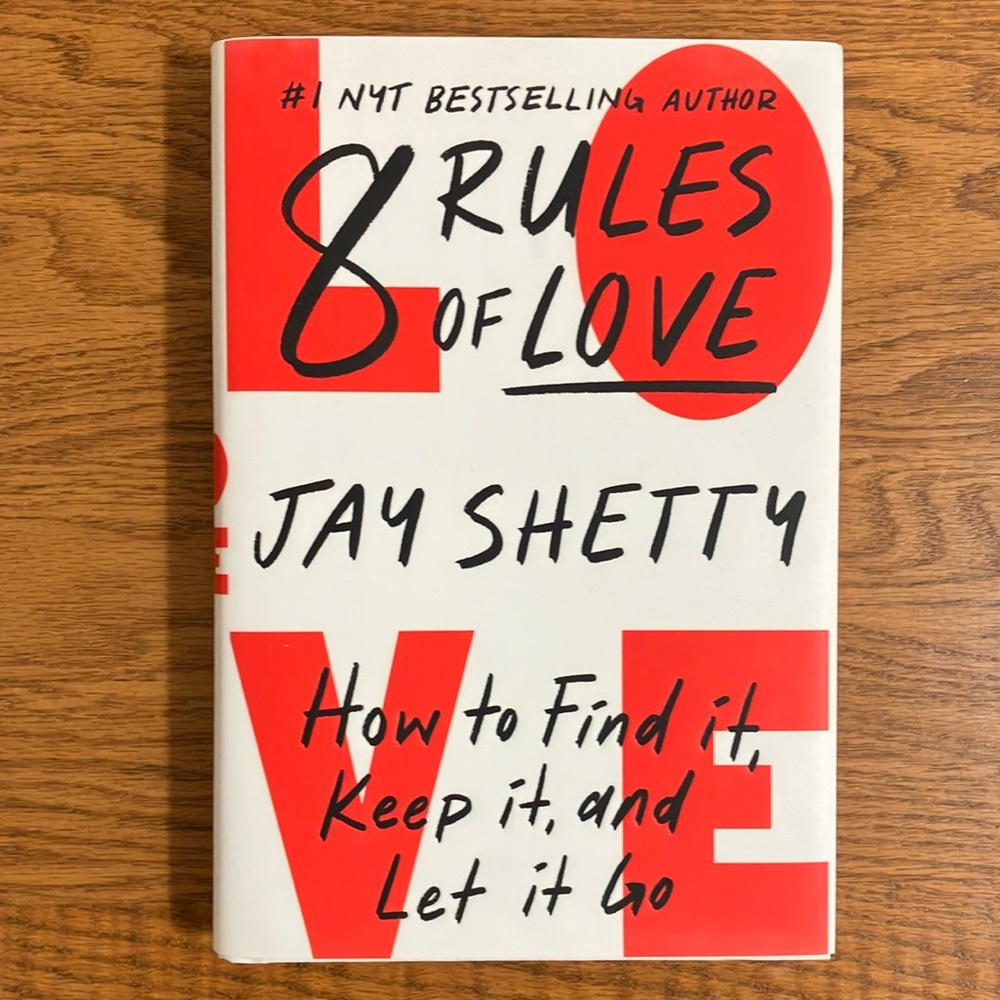 8 Rules of Love by Jay Shetty Hardcover Book